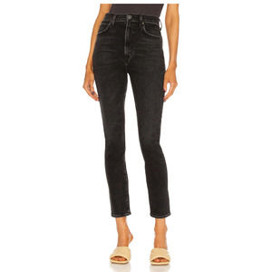AGOLDE Womens Pinch Waist Skinny Jeans size 25 Black/ Hotline